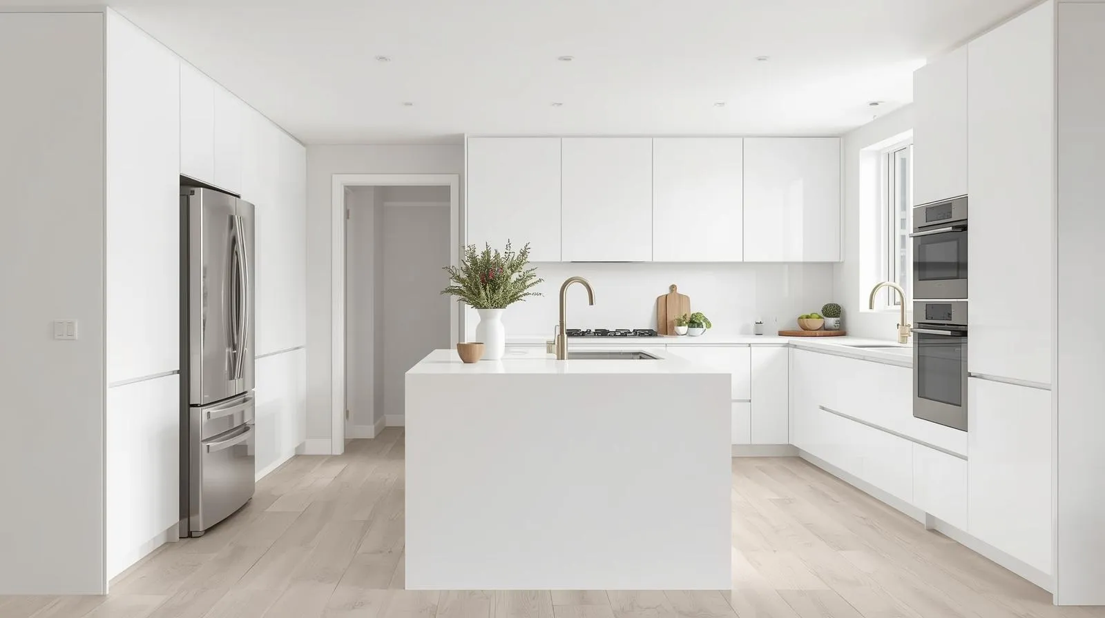 Creating an Affordable White Kitchen
