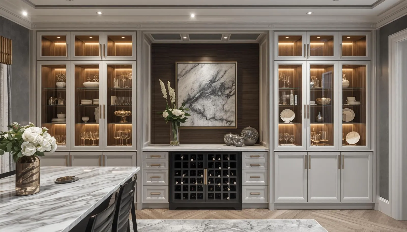 Dining Room Built-Ins and Buffet Walls That Balance Storage and Presentation