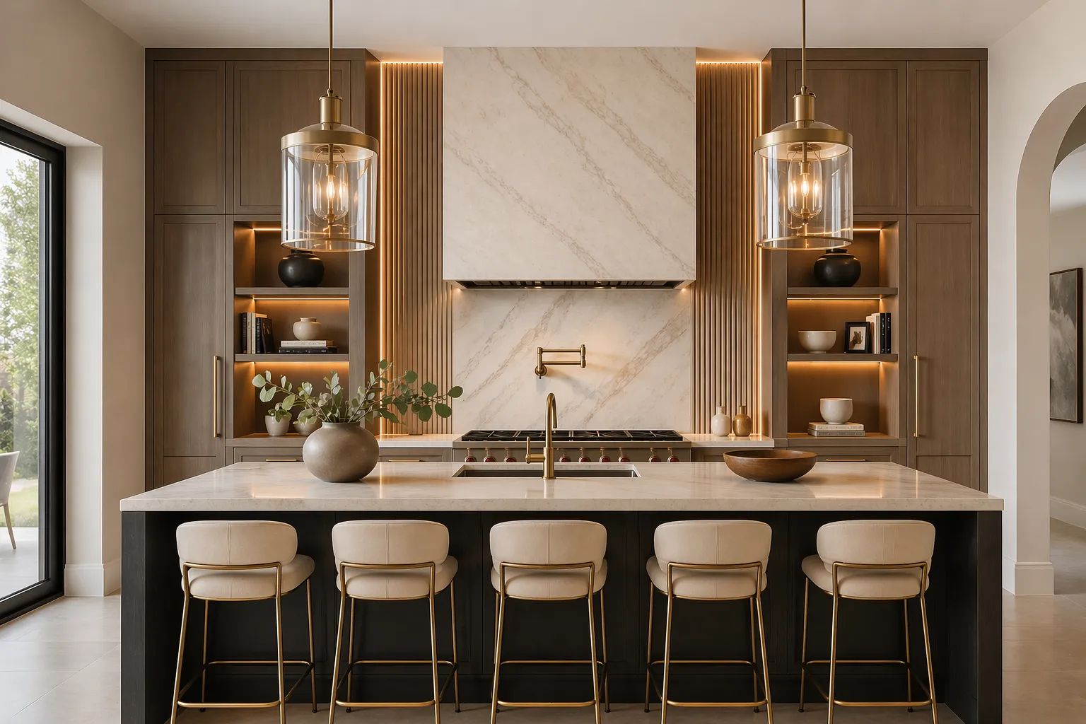 Statement Range Hoods and Feature Walls