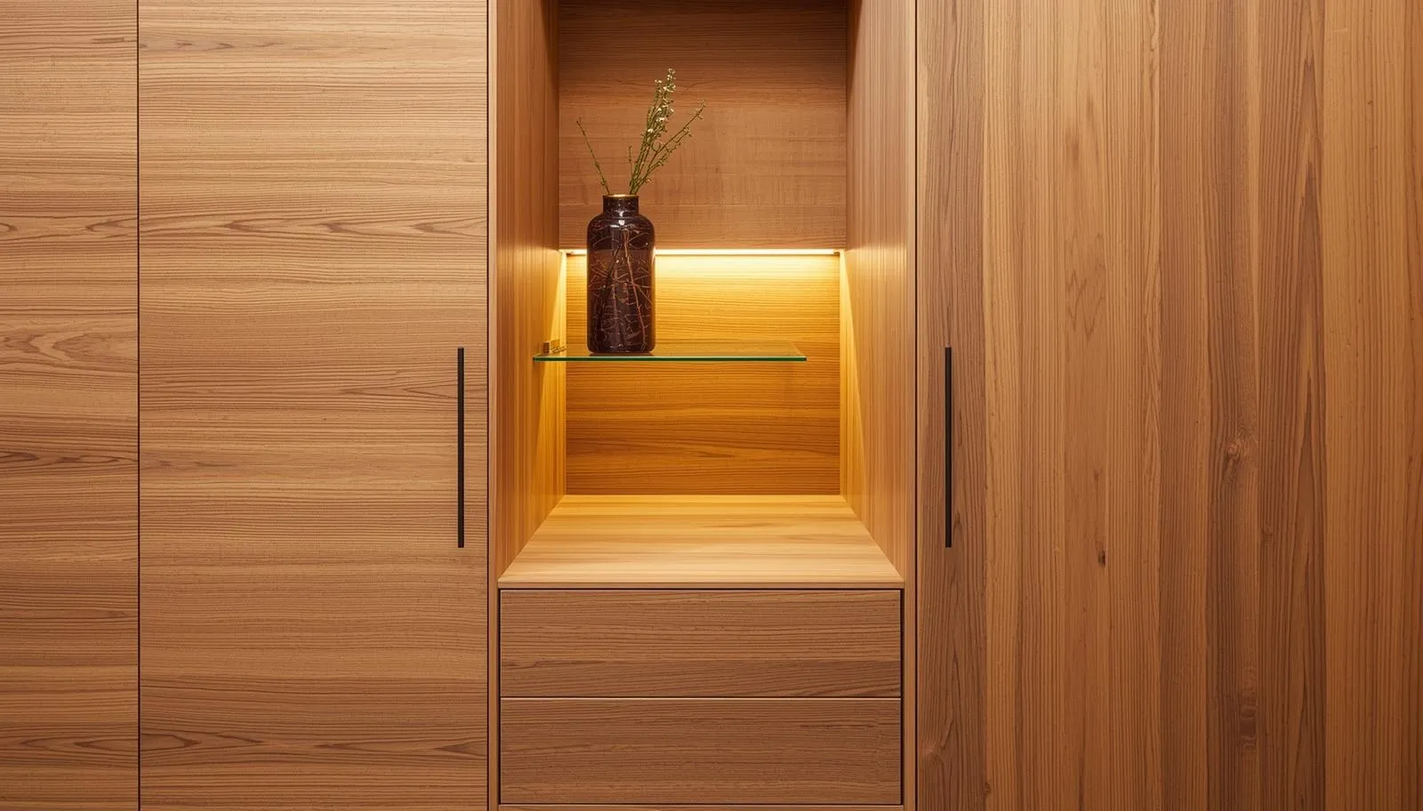 Warm Modern Millwork With Natural Textur